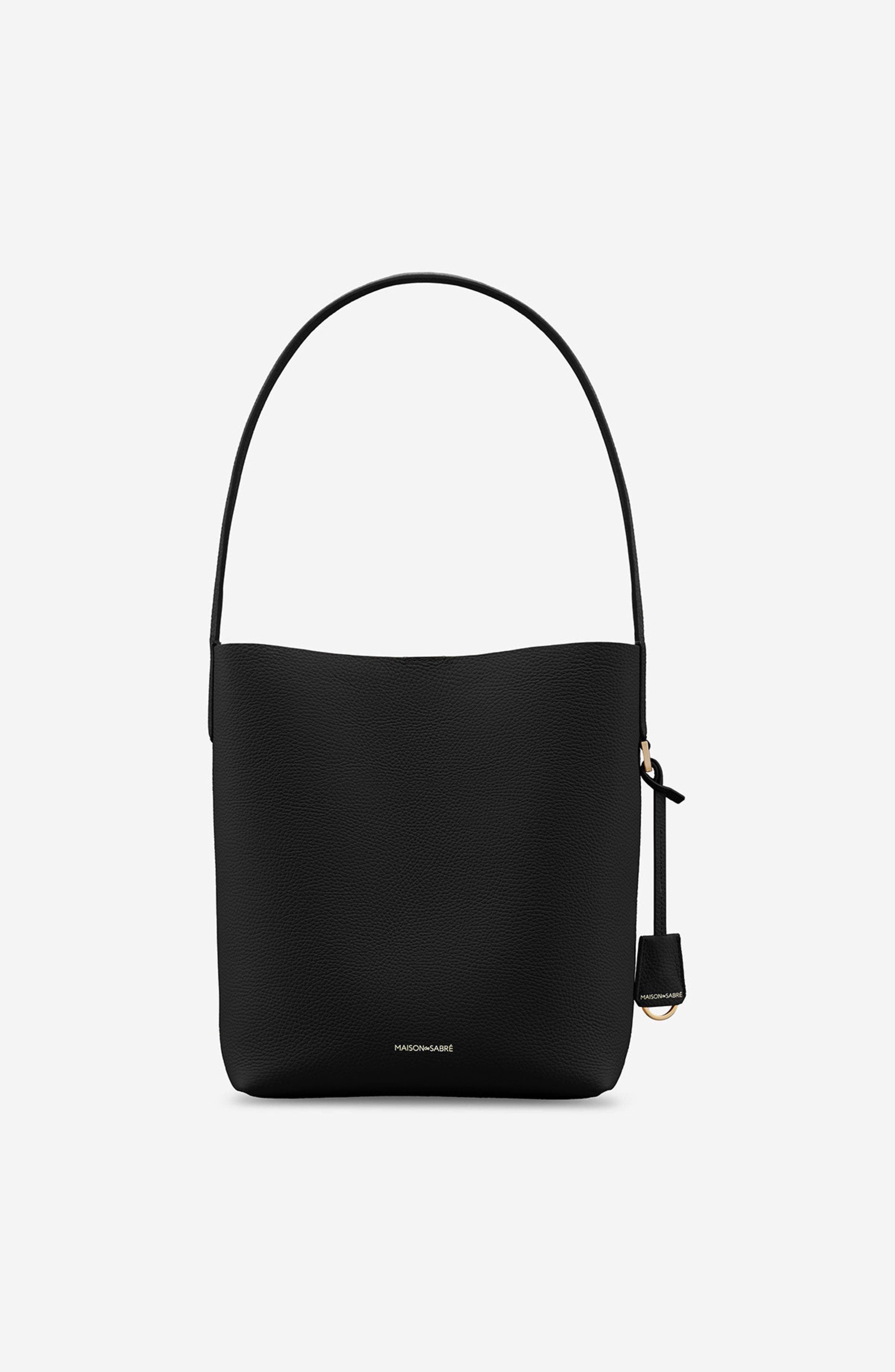 MAISON de SABRÉ The Bucket Soft Tote, Main, color, Rouge Noir