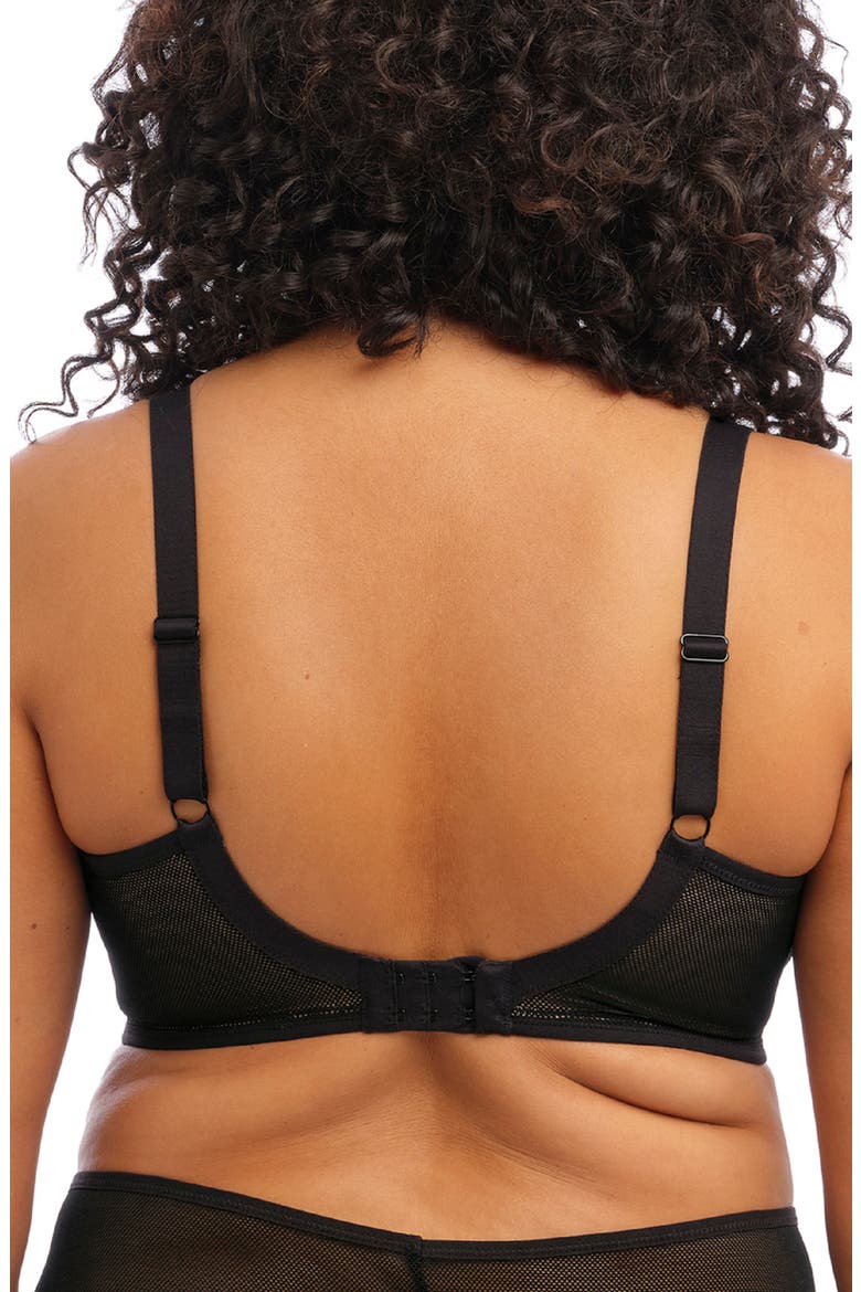 Kintai Full Coverage Mesh Underwire Bra, Alternate, color, BLACK
