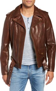 Schott NYC '50s Cowhide Leather Moto Jacket