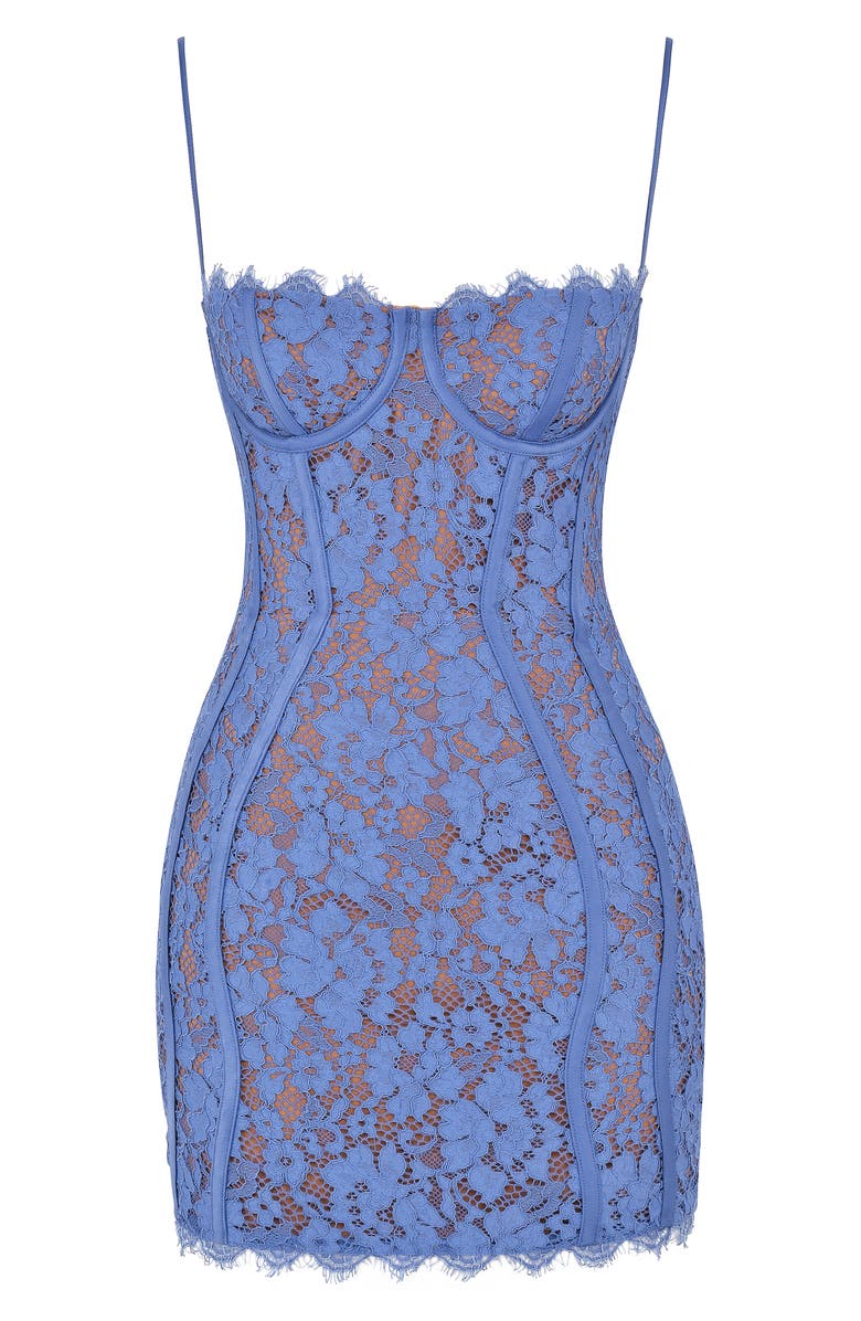 HOUSE OF CB Lala Lace Underwire Cocktail Minidress, Alternate, color, 