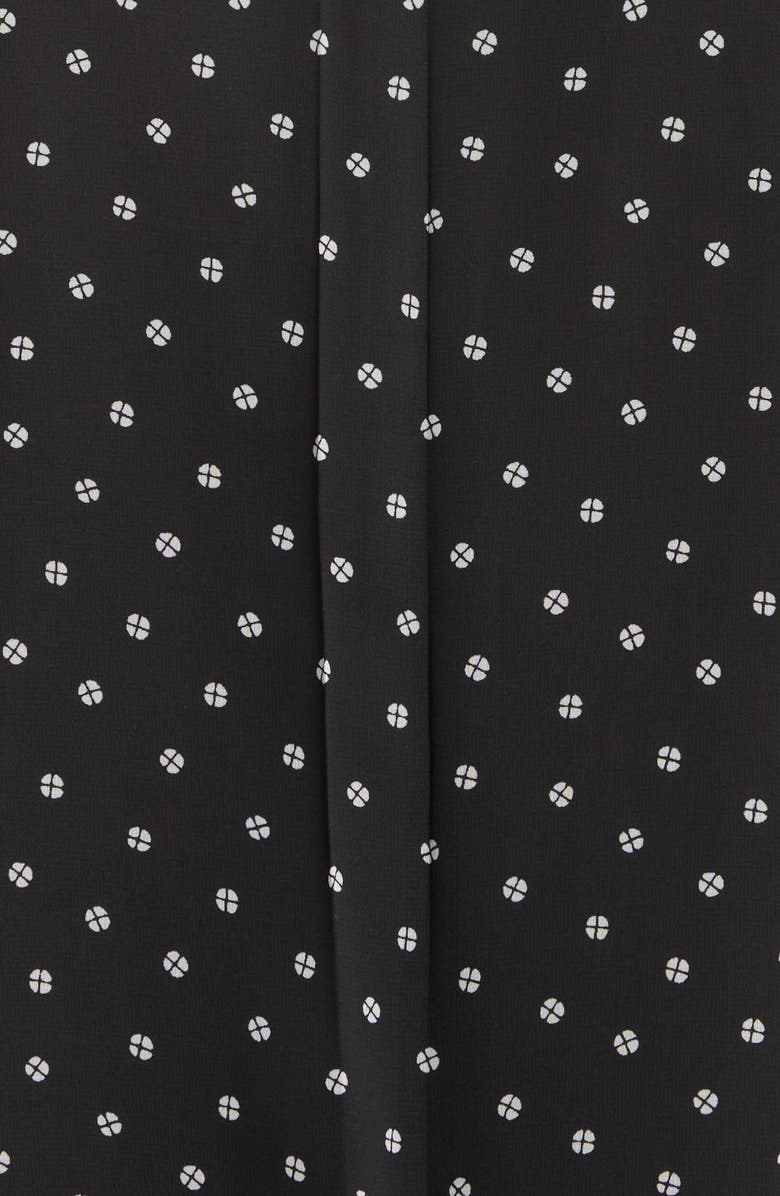 Jones New York Pleated V-Neck Three-Quarter Sleeve Top, Alternate, color, 