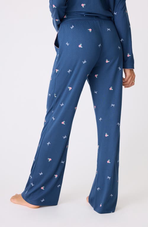 Pj Salvage English Rose Pajamas In Navy