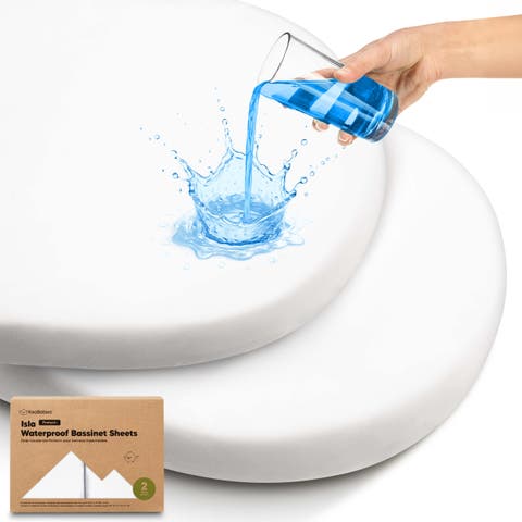 2-Pack Isla [Protect+] Waterproof Bassinet Sheets