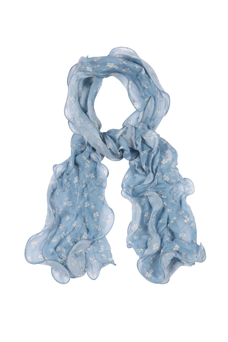 Floral Double Ruffle, Main, color, Blue