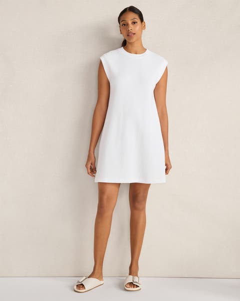 Organic Cotton Bold Waffle Short Sleeve Dress