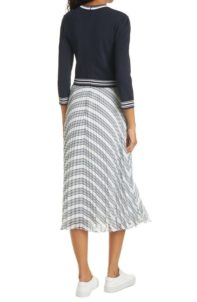 Ted Baker London Faustaa Three Quarter Sleeve Midi Dress, Alternate, color,