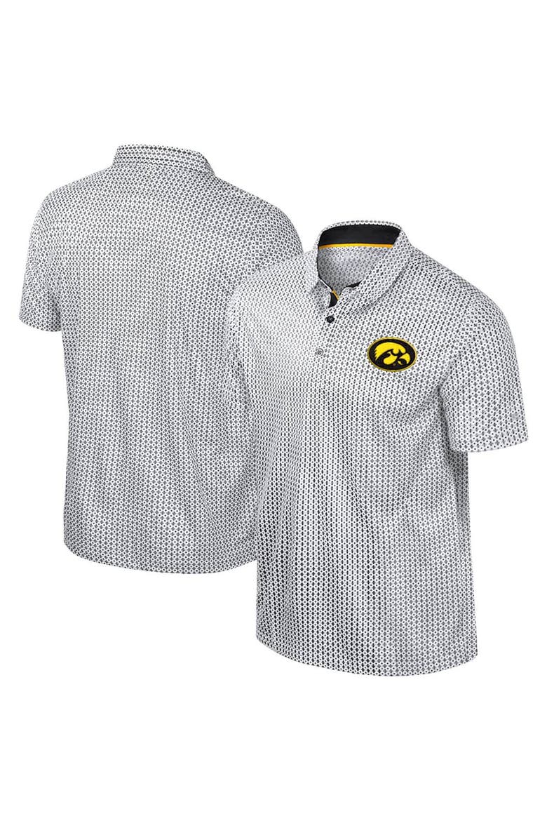 Men's Colosseum Black Iowa Hawkeyes Big & Tall Marty Rival Polo, Main, color, Black
