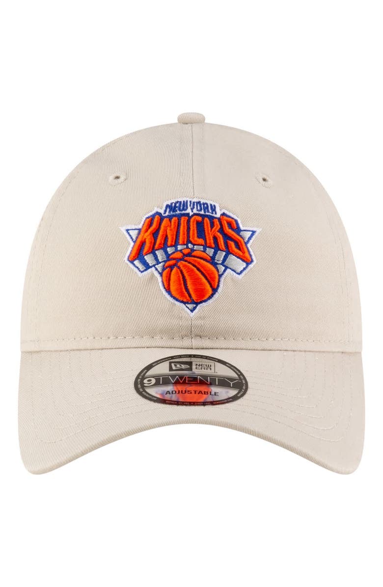 New Era Men's New Era Tan New York Knicks Basic 9TWENTY Adjustable Hat, Alternate, color, Tan