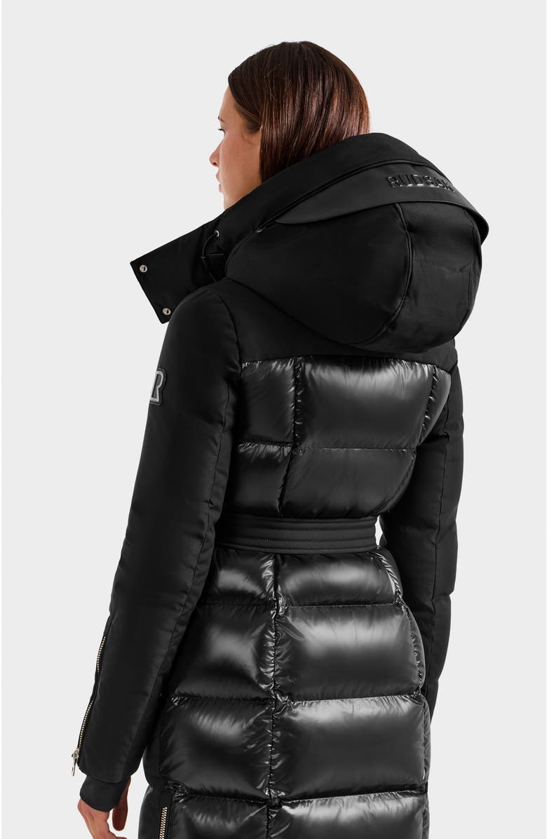 Rudsak Cali Heritage Quilted Maxi Down Puffer, Alternate, color, Black