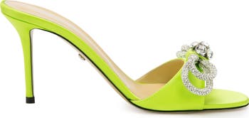 Camelia Crystal Buckle Slingback Pump