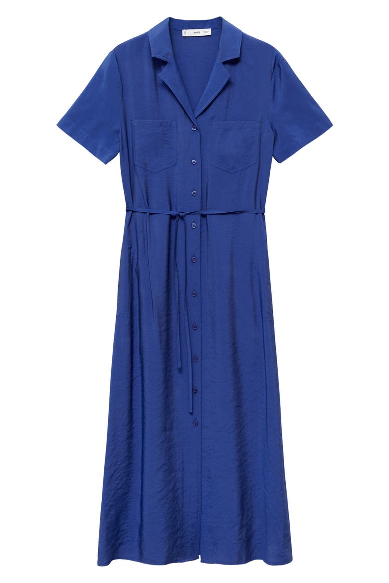 Short Sleeve Pocket Shirtdress, Alternate, color, VIBRANT BLUE