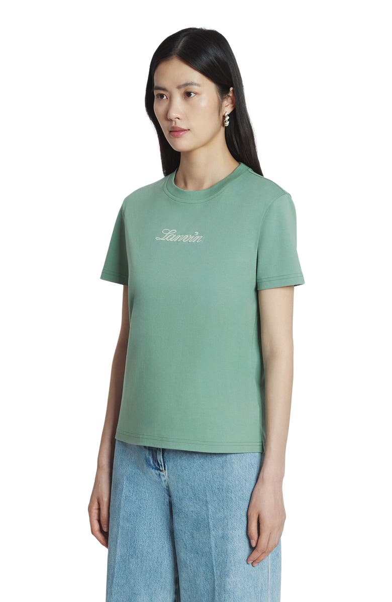 Lanvin EMBROIDERED T-SHIRT, Alternate, color, 