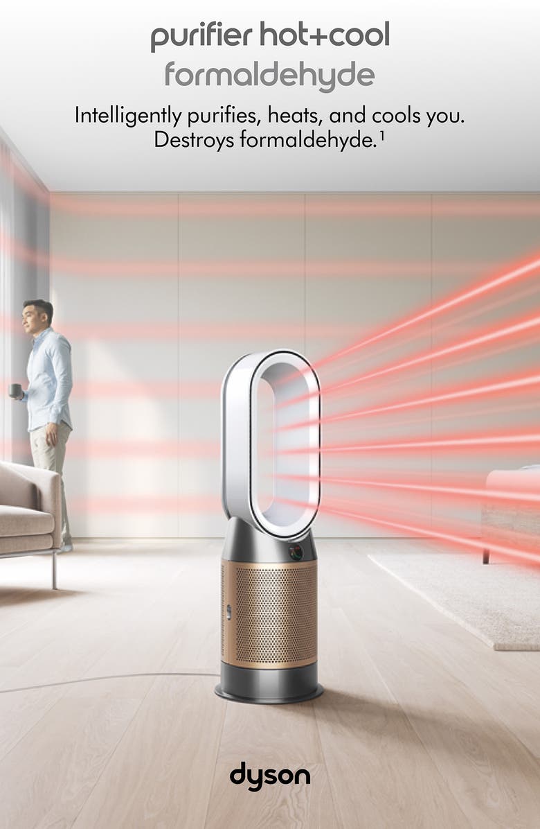 Dyson Purifier Hot+Cool Formaldehyde<sup>™</sup> HP09 Purifing Fan - White/Gold, Alternate, color, 