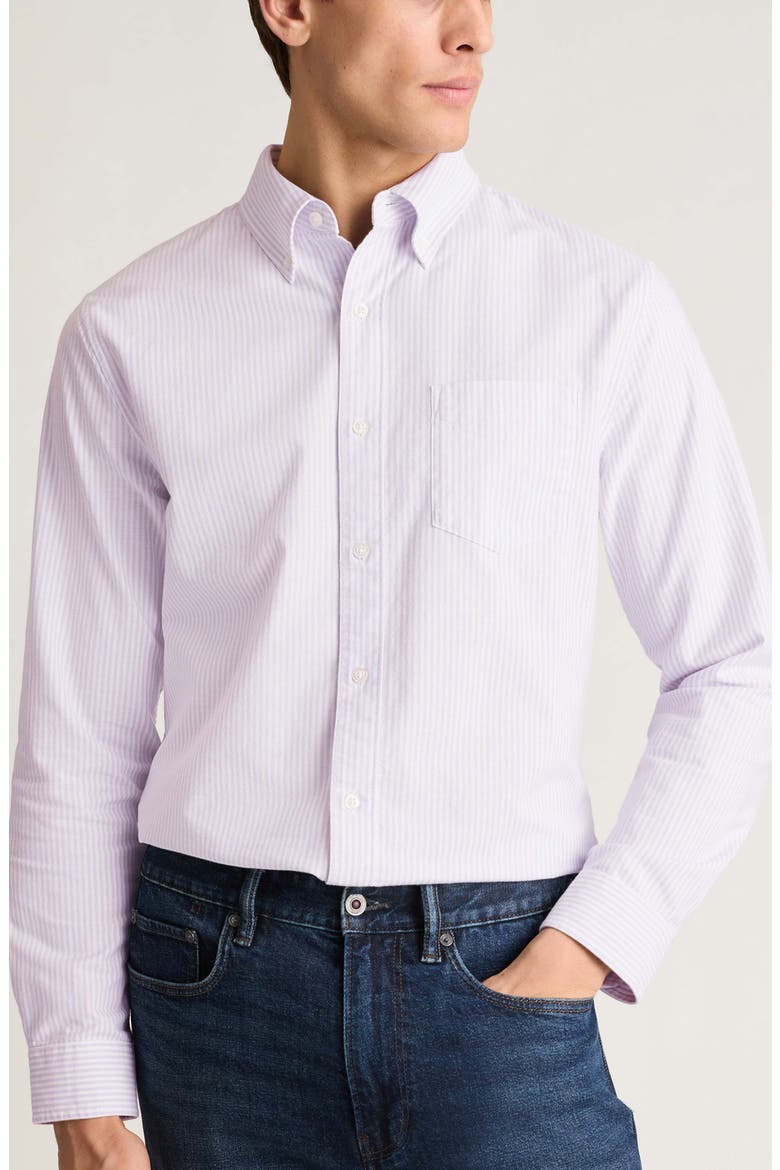 Everyday Slim Fit Stripe Cotton Button-Down Oxford Shirt, Main, color, CHELSEA STRIPE C149