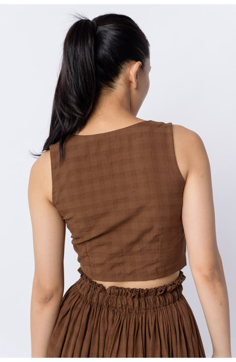 World of Crow Antique brown blouse, Alternate, color, 