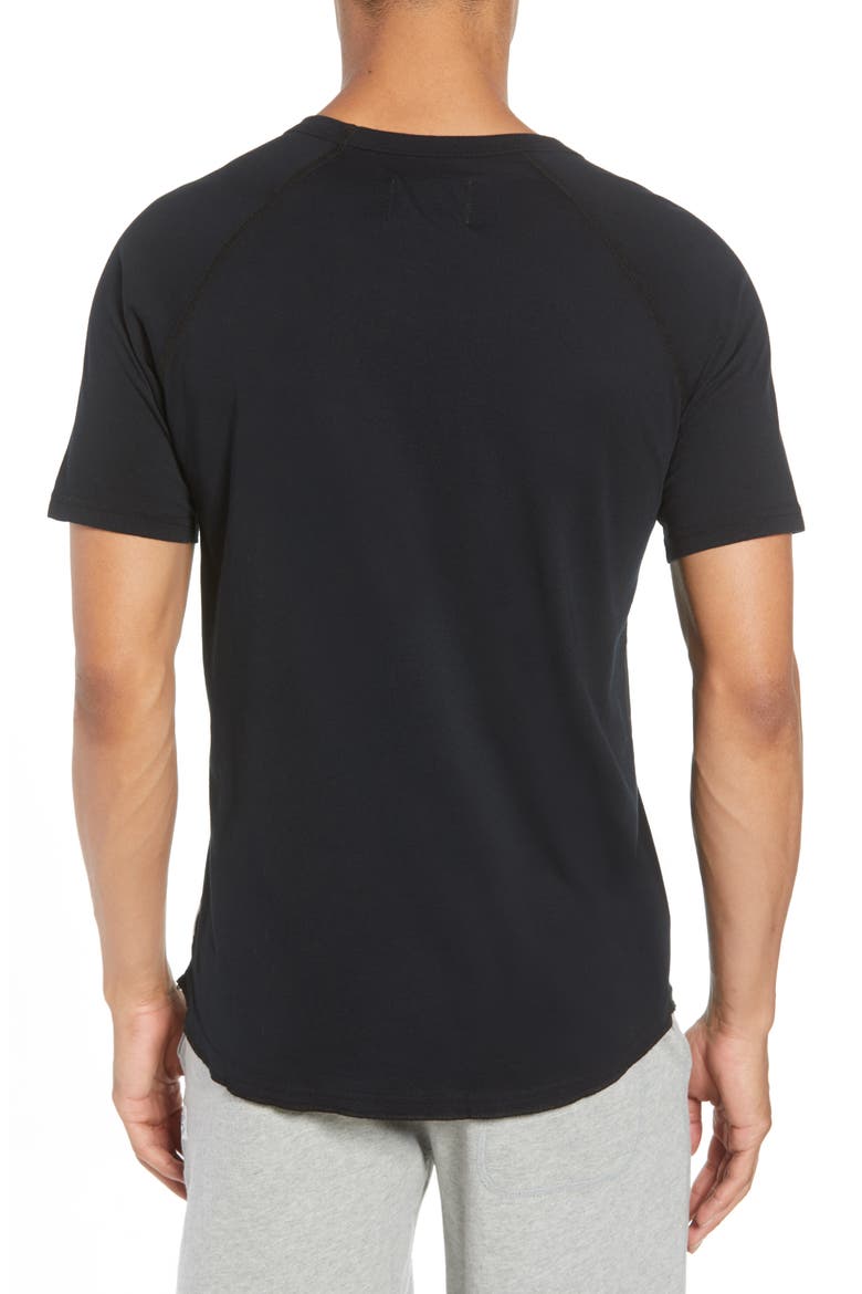 Logo Crewneck T-Shirt, Alternate, color, BLACK