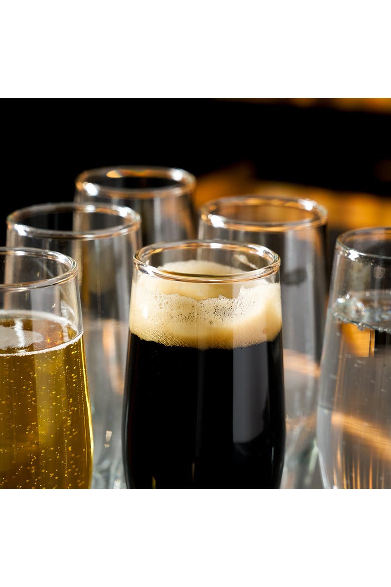 Beer Belly Pilsner Glass - 14oz - Set of 6, Alternate, color, Clear