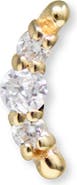 Anzie Cléo Croissant Diamond Stud Earring