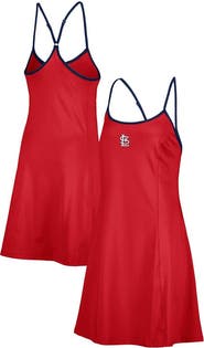 LUSSO Women's Lusso Red St. Louis Cardinals Nakita Strappy Scoop Neck Dress
