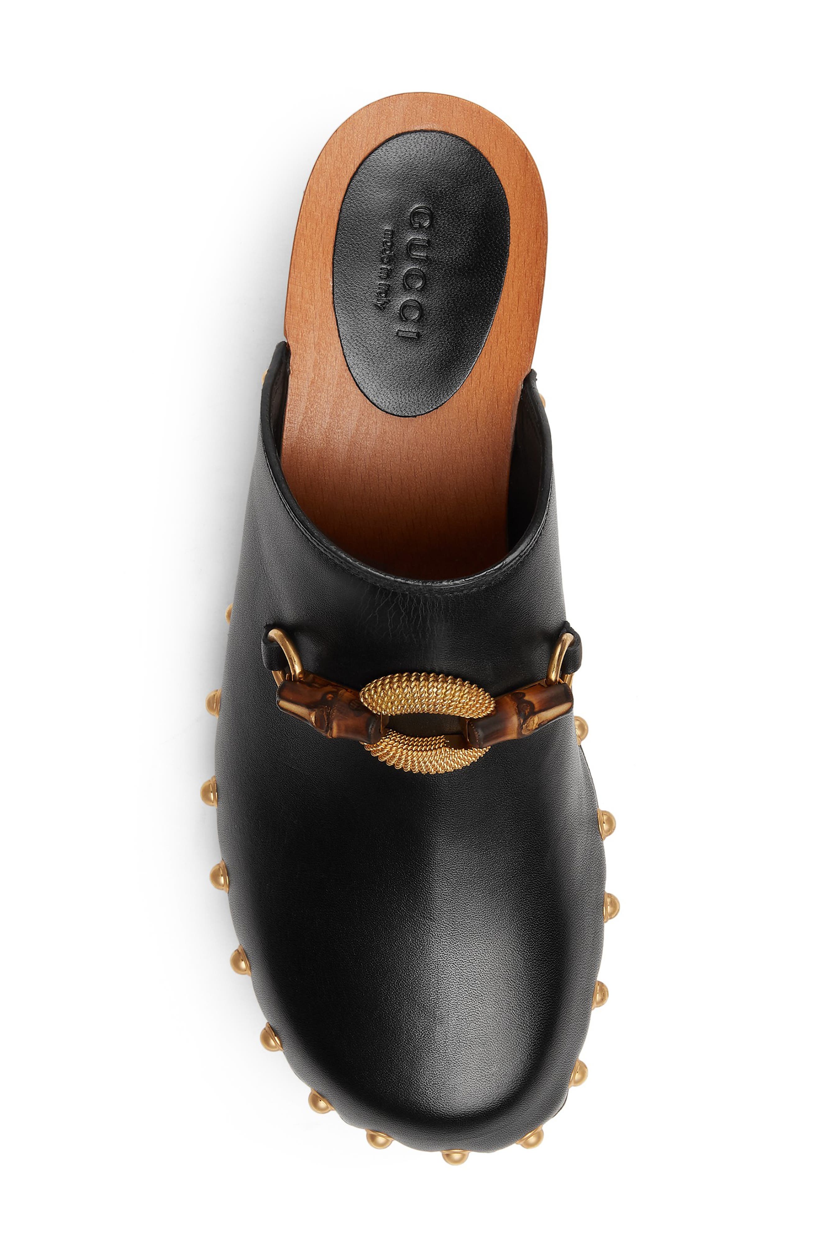 Gucci Bamboo Horsebit Clog, Alternate, color, 