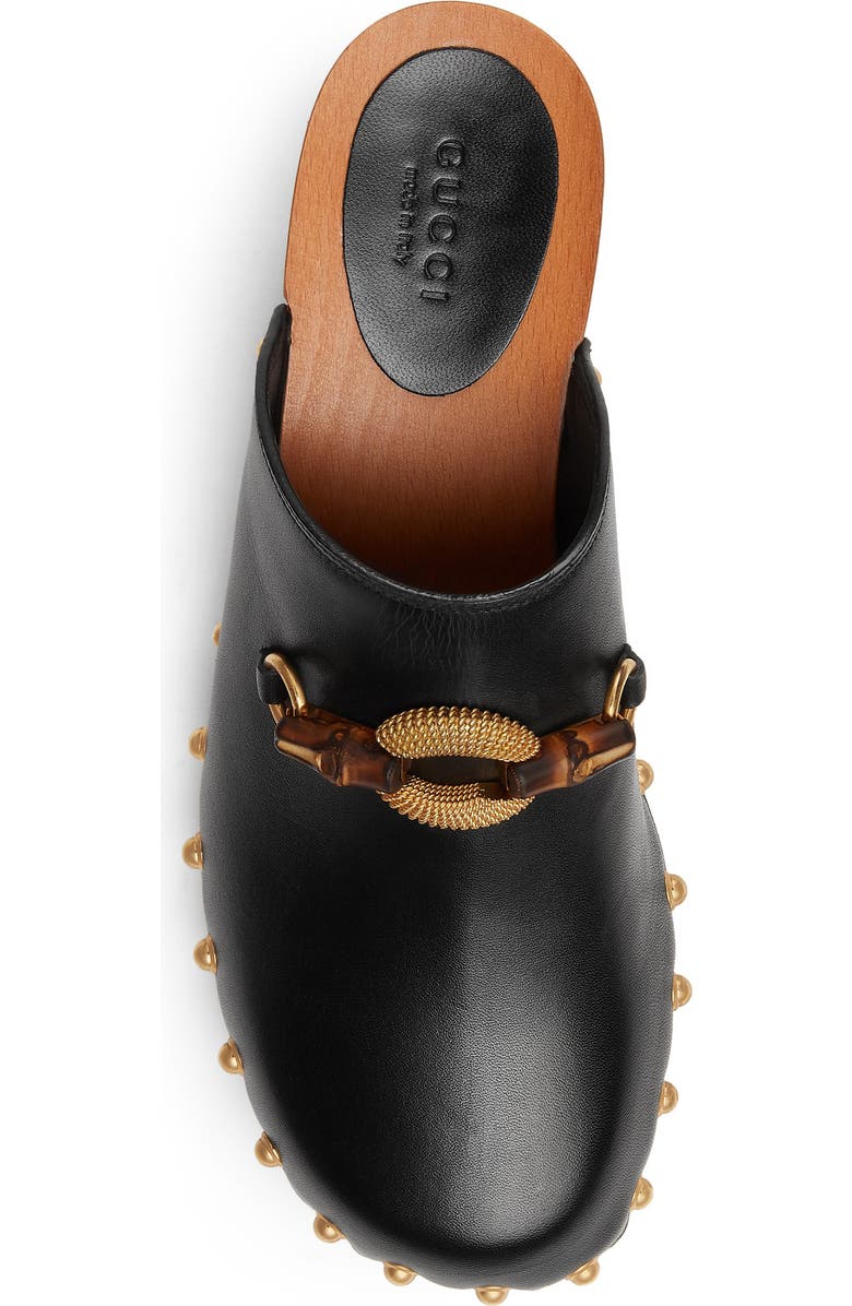 Gucci Bamboo Horsebit Clog, Alternate, color,