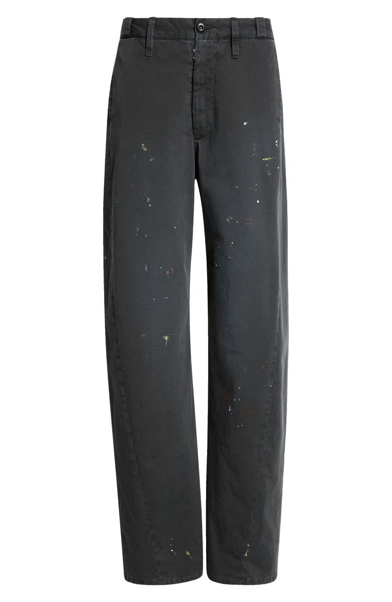 MM6 Maison Margiela Paint Splatter Straight Leg Pants, Alternate, color, 