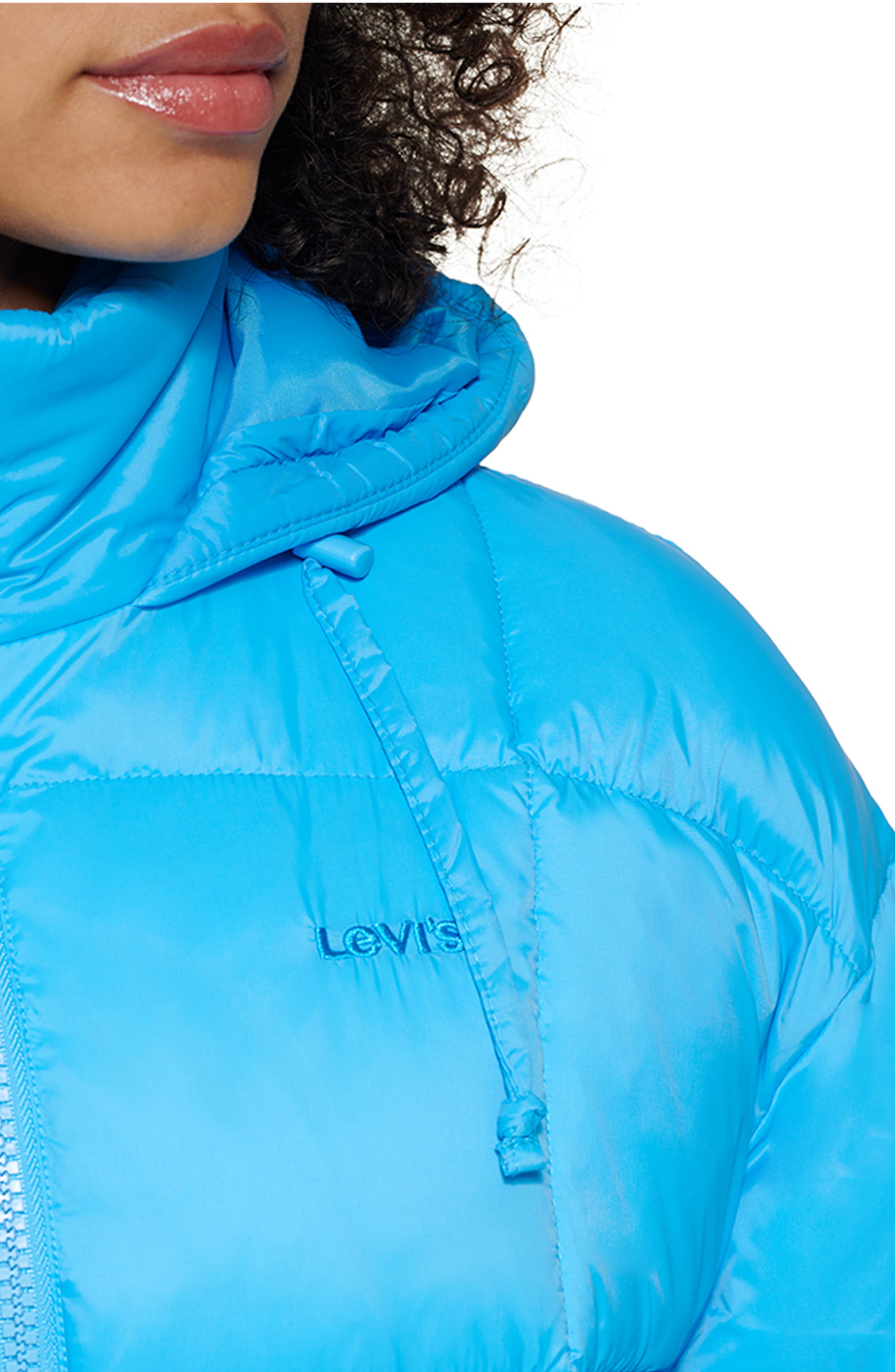 Levi's Levi's® Cinch Waist Hooded Puffer Jacket (Women) | Nordstromrack