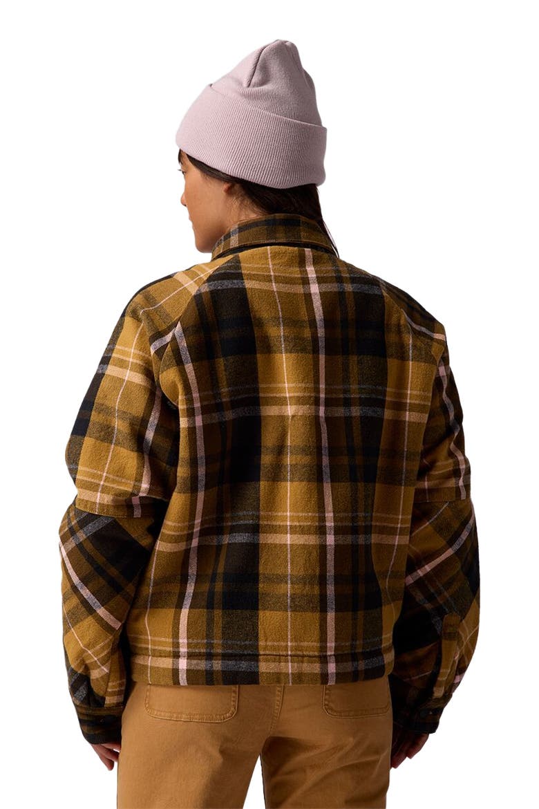 Venture Pile-Fleece Lined Flannel Jacket - Women's, Alternate, color, Bistre Plaid