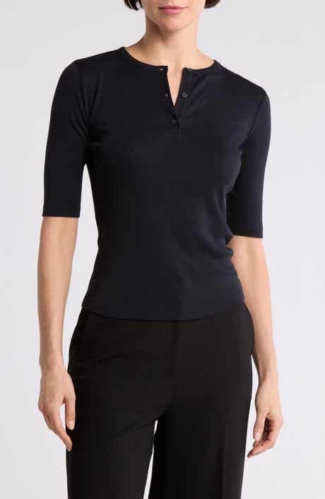 Vince Elbow Sleeve Henley