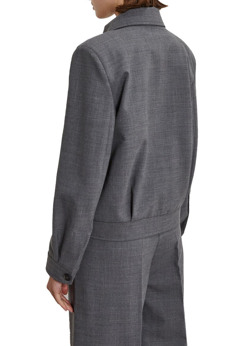 Jacket With Collar, Alternate, color, Grey