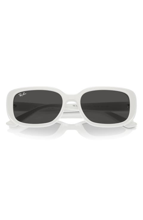 56mm Pillow Rectangular Sunglasses