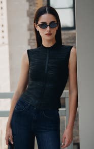 Herve Leger The Metallic Brianna Top