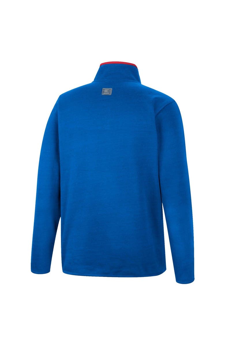 COLOSSEUM Men's Colosseum Royal Kansas Jayhawks Rebound Quarter-Snap Jacket, Alternate, color, Royal