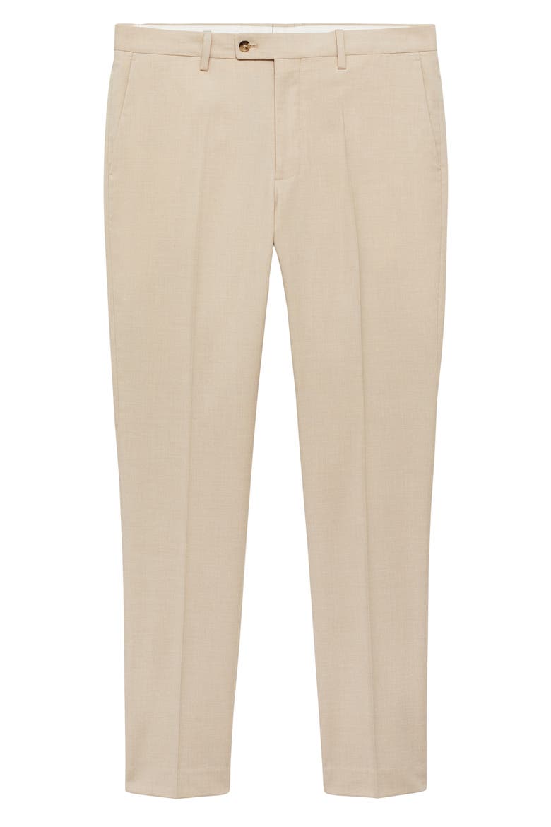 Milan Slim Fit Suit Pants, Alternate, color, BEIGE