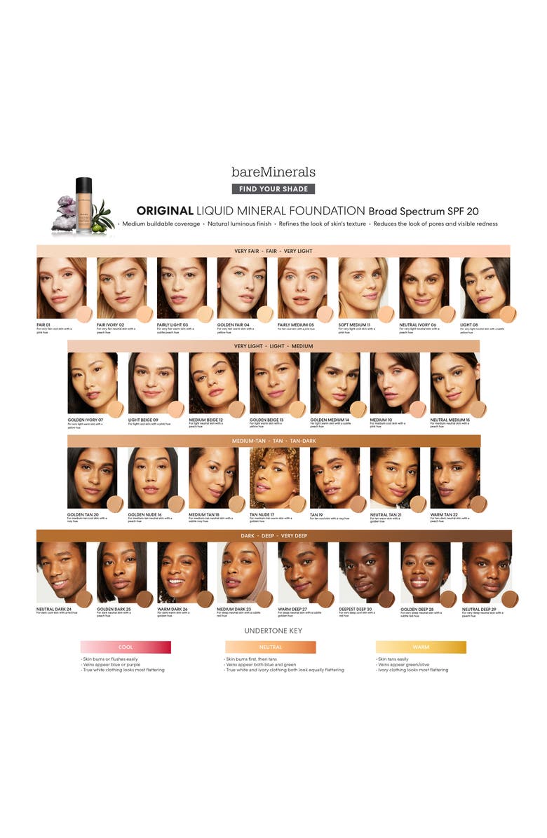 bareMinerals<sup>®</sup> Original Mineral Liquid Foundation, Alternate, color, 