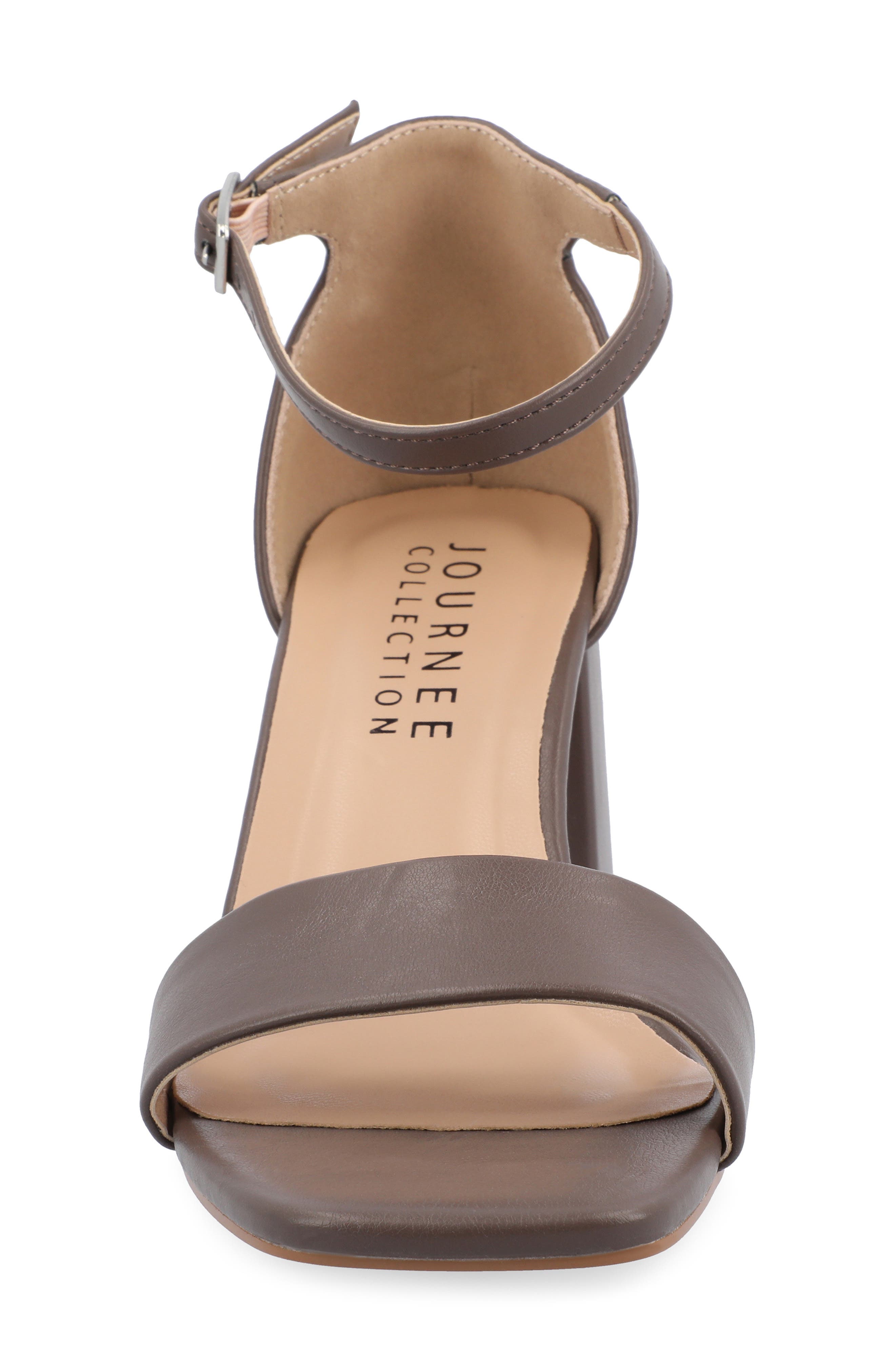 Valenncia SuperNatural Shades Open Square Toe Ankle Strap Sandal, Alternate, color, TRUFFLE