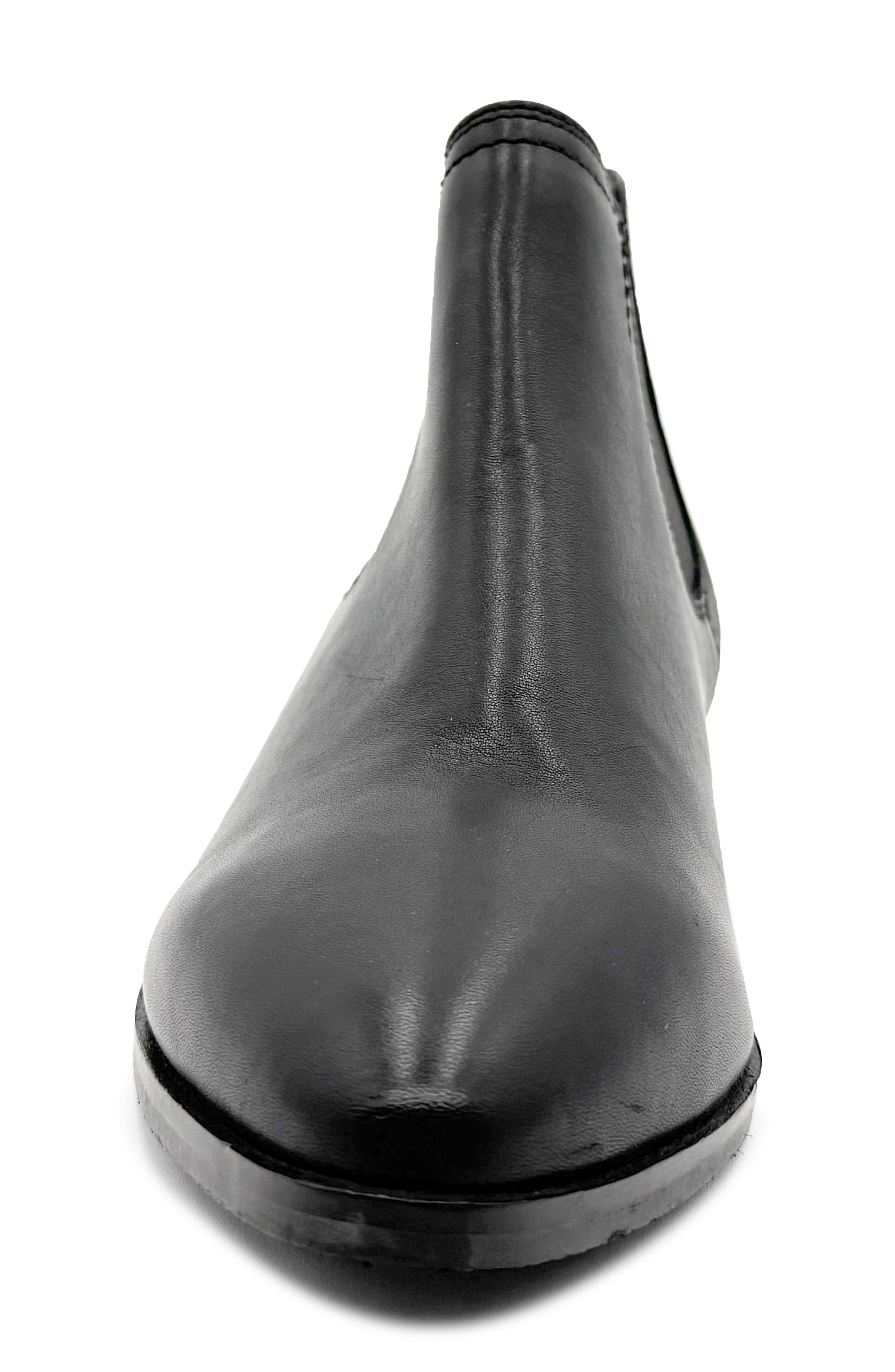 CHELSEA CREW Dapper Chelsea Boot, Alternate, color, Black Leather