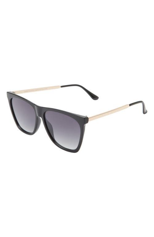Bp. Oversize Cateye Sunglasses In Black-gold