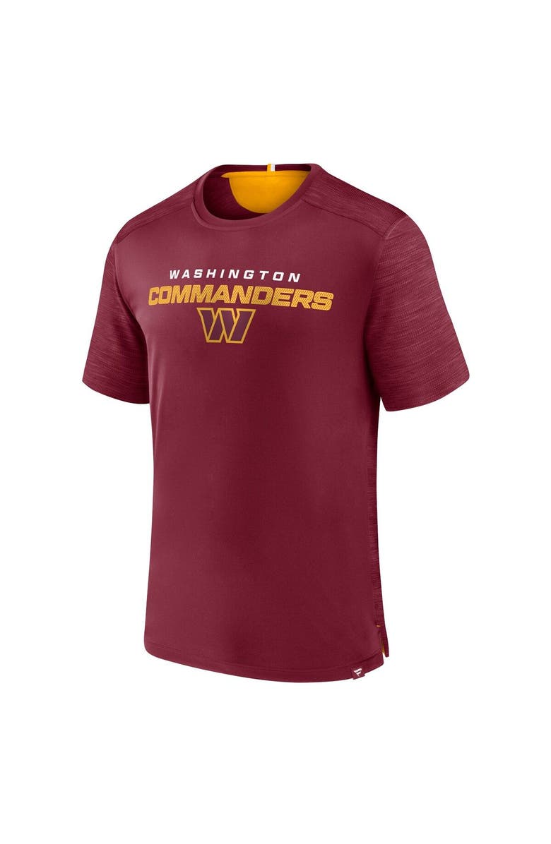 FANATICS Men's Fanatics Branded Burgundy Washington Commanders Defender Evo T-Shirt, Alternate, color, Burgundy