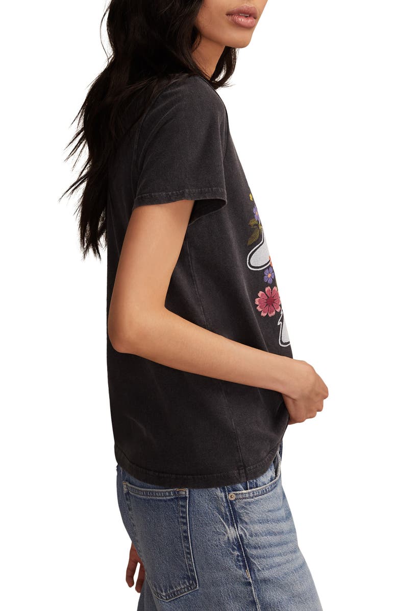 Lucky Brand Grateful Dead Flower Bear Graphic T-Shirt, Alternate, color, Caviar