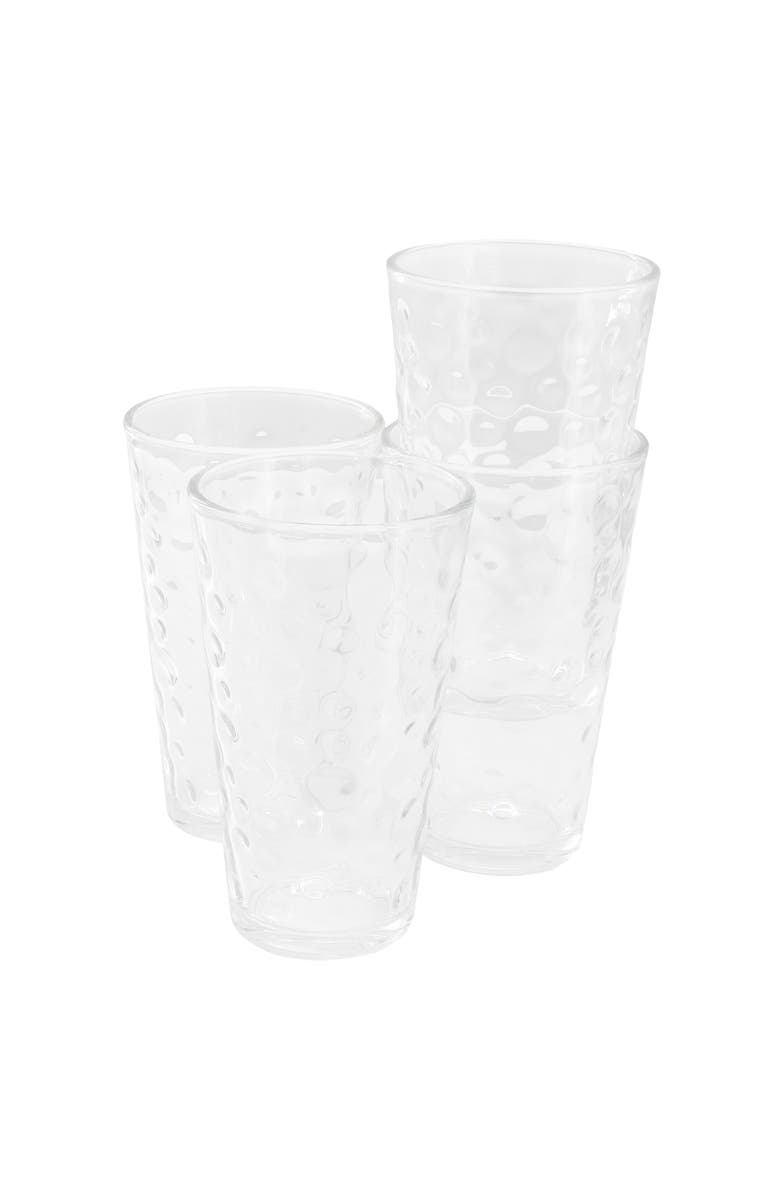 Gibson Home 4 Piece 16 Ounce Bubble Glass Tumbler Set, Main, color, Clear