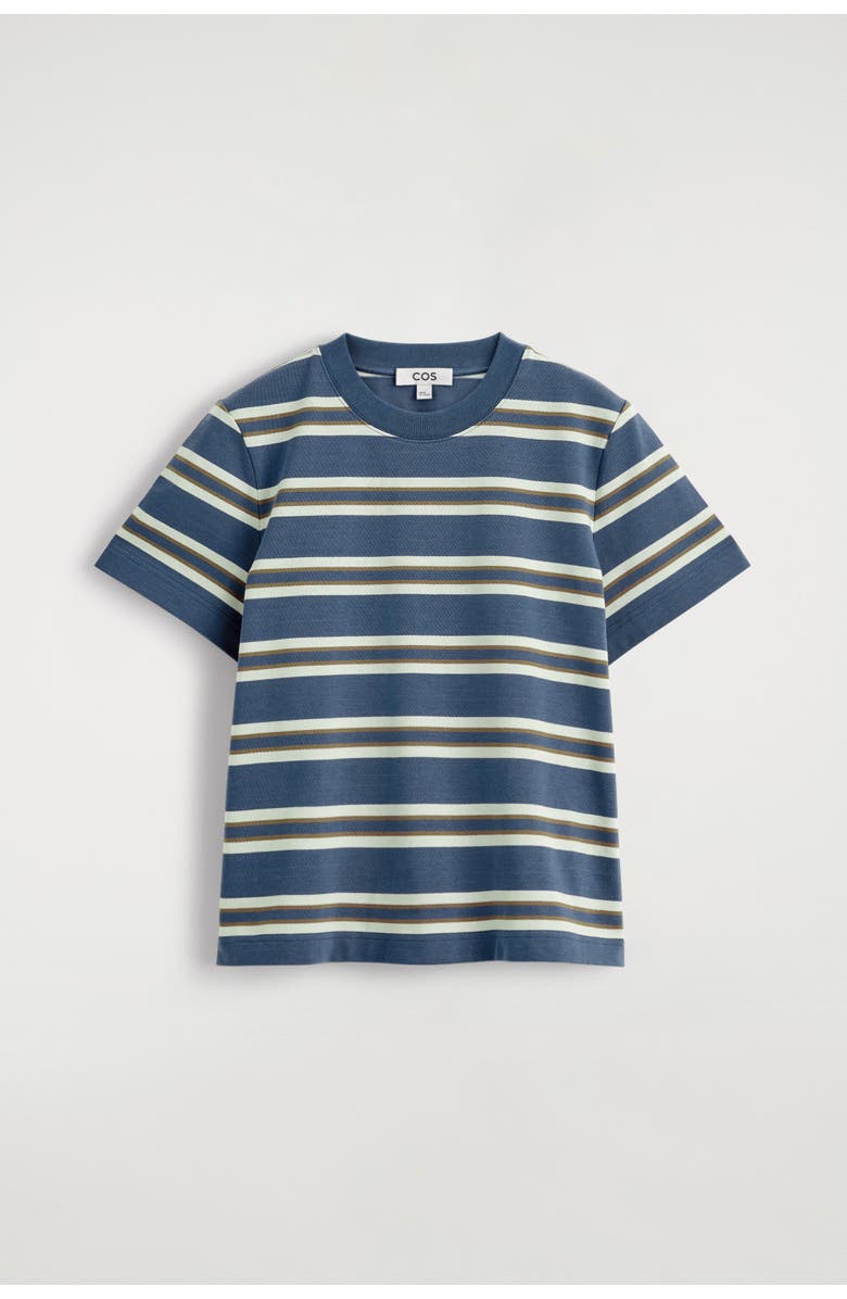 COS Clean Cut T-Shirt, Alternate, color, Navy