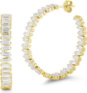 SPHERA MILANO Baguette Hoop Earrings