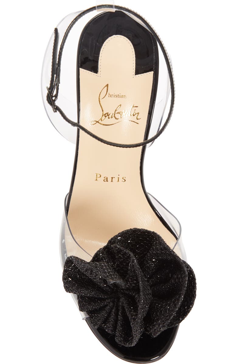 Christian Louboutin Fossiliza Clear Ankle Strap Sandal, Alternate, color,
