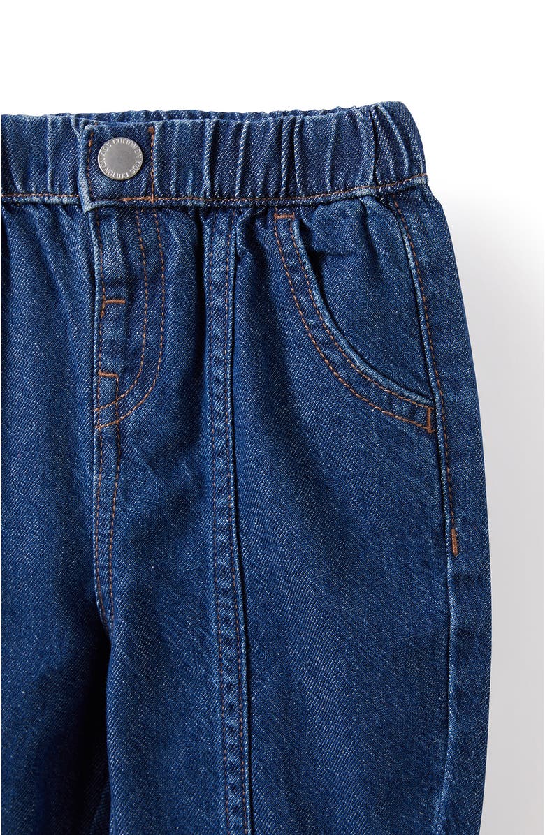 Cotton On Kids Jordan Barrel Denim Jean, Alternate, color, Mid Blue Wash