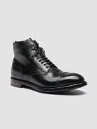 Officine Creative Temple 004 Black Leather Ankle Boot