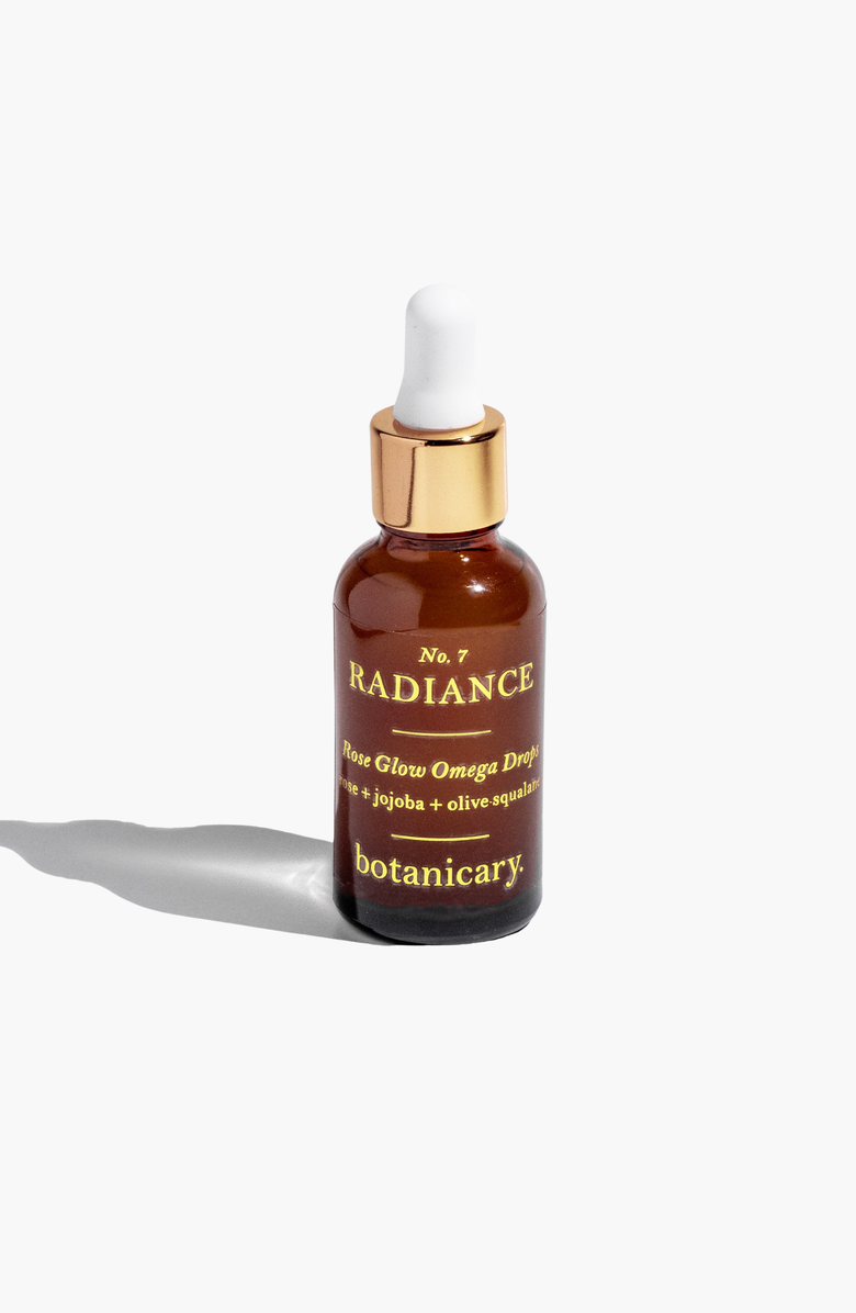 botanicary No. 7 RADIANCE Rose Glow Omega Drops Facial Oil, Main, color, Brown