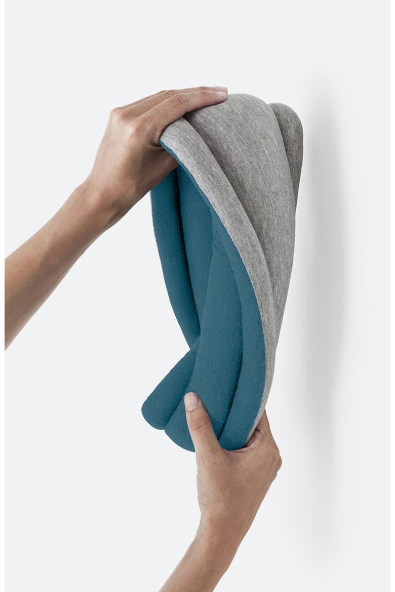 OSTRICHPILLOW® Light Reversible Travel Pillow, Alternate, color, BLUE REEF
