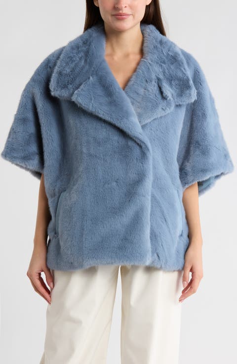Faux Fur Cape