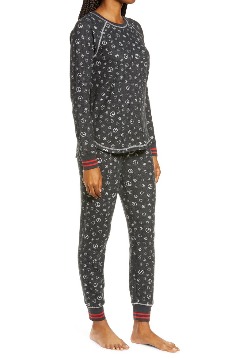 Thermal Print Pajamas, Alternate, color, SLATE